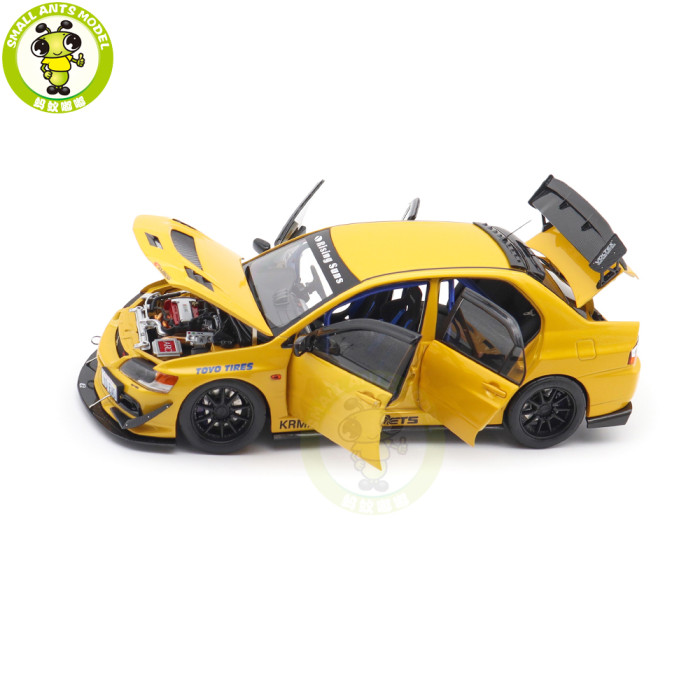 1/18 Mitsubishi Lancer EVO IX 9 MR FQ-360 JDM Super A  Diecast Model Toy Car Gifts For Father Friends