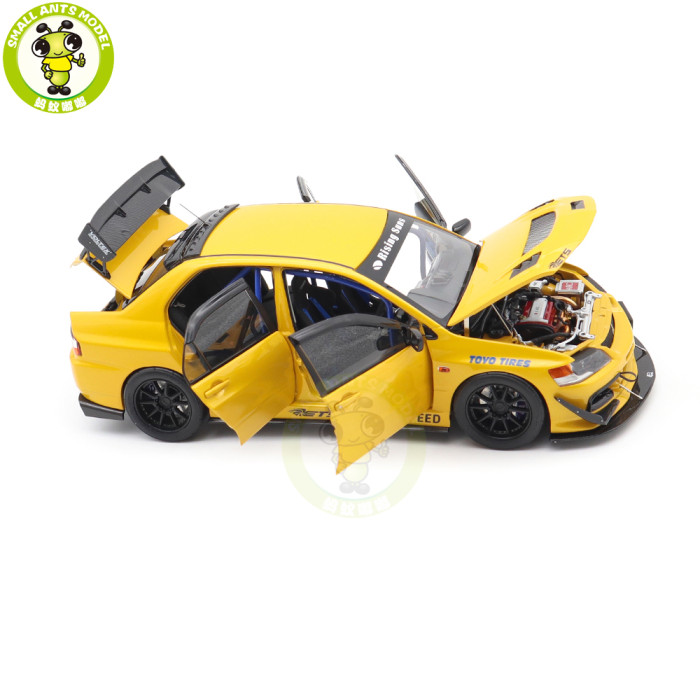1/18 Mitsubishi Lancer EVO IX 9 MR FQ-360 JDM Super A  Diecast Model Toy Car Gifts For Father Friends
