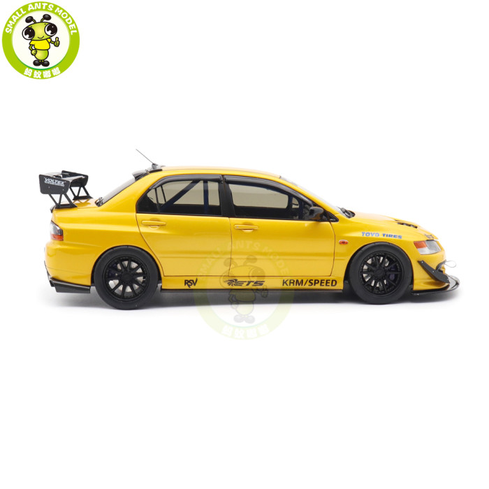 1/18 Mitsubishi Lancer EVO IX 9 MR FQ-360 JDM Super A  Diecast Model Toy Car Gifts For Father Friends