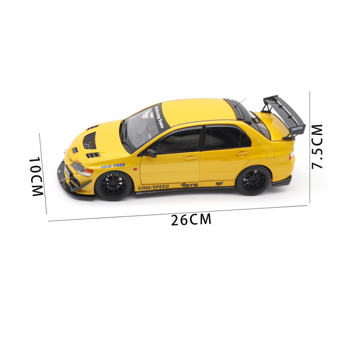 1/18 Mitsubishi Lancer EVO IX 9 MR FQ-360 JDM Super A  Diecast Model Toy Car Gifts For Father Friends
