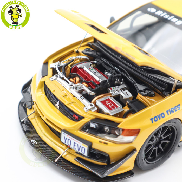 1/18 Mitsubishi Lancer EVO IX 9 MR FQ-360 JDM Super A  Diecast Model Toy Car Gifts For Father Friends