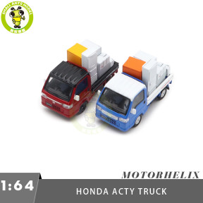 1/64 MOTORHELIX Honda Acty Truck Town Spirit Color Style Diecast Model Toy Car Gifts For Father Friends