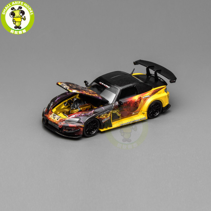 Preorder 1/64 MOTORHELIX Honda S2000 J's Racing Maou 2013 Diecast Model Toy Car Gifts For Father Friends