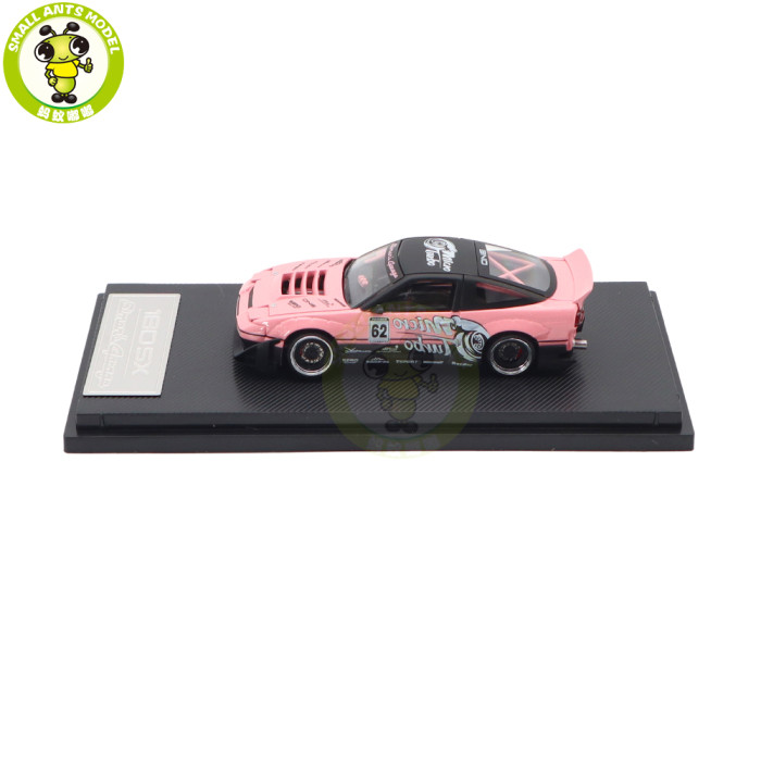 1/64 Micro Turbo Nissan 180SX Rocket Bunny And Custom Tow Truck Simon's Garage Diecast Metal Model Toy Car Gifts For Friends Father
