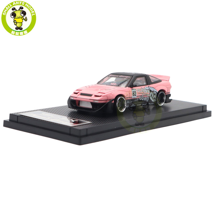 1/64 Micro Turbo Nissan 180SX Rocket Bunny And Custom Tow Truck Simon's Garage Diecast Metal Model Toy Car Gifts For Friends Father
