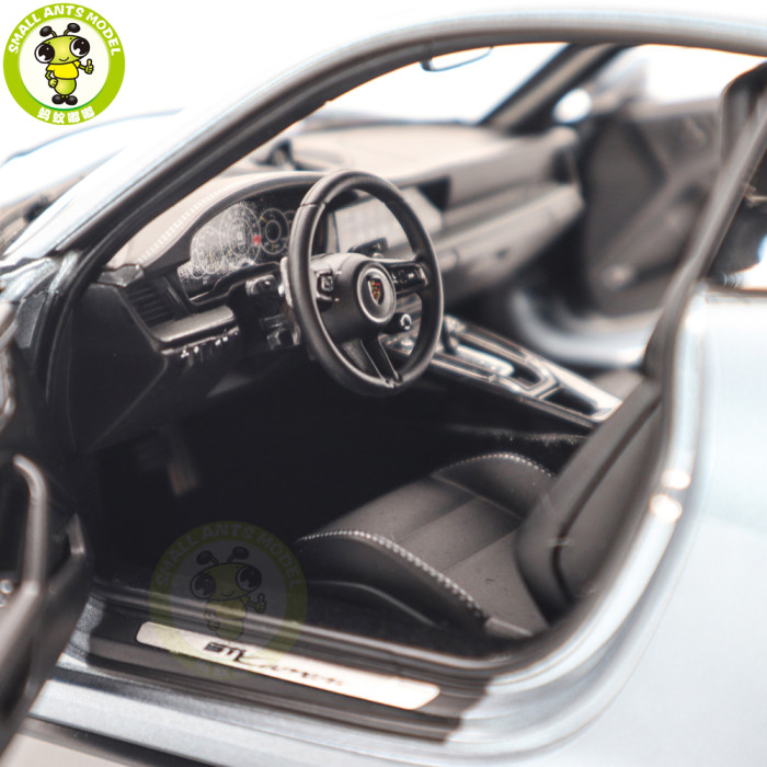 1/18 Porsche 911 Carrera 2024 Norev 187170 Polar Silver Metallic Diecast Model Toys Car Gifts For Friends Father