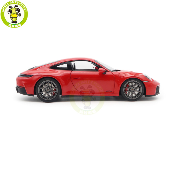 1/18 Porsche 911 Carrera 4 GTS 2024 Norev 187171 Guards Red Diecast Model Toys Car Gifts For Friends Father