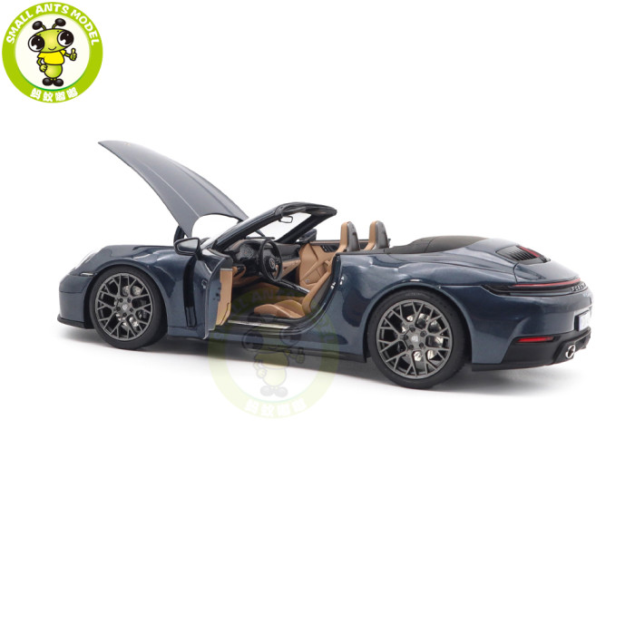 1/18 Porsche 911 Carrera S Cabriolet 2024 Norev 187180 Yachting Blue Metallic Diecast Model Toys Car Gifts For Friends Father