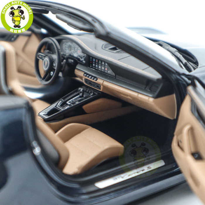 1/18 Porsche 911 Carrera S Cabriolet 2024 Norev 187180 Yachting Blue Metallic Diecast Model Toys Car Gifts For Friends Father