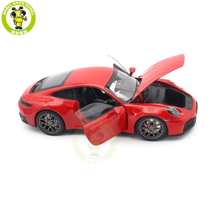 1/18 Porsche 911 Carrera 4 GTS 2024 Norev 187171 Guards Red Diecast Model Toys Car Gifts For Friends Father