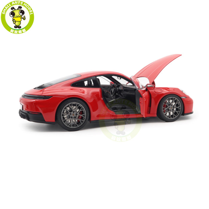 1/18 Porsche 911 Carrera 4 GTS 2024 Norev 187171 Guards Red Diecast Model Toys Car Gifts For Friends Father