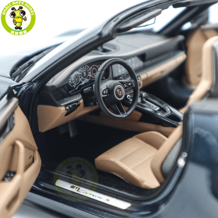 1/18 Porsche 911 Carrera S Cabriolet 2024 Norev 187180 Yachting Blue Metallic Diecast Model Toys Car Gifts For Friends Father