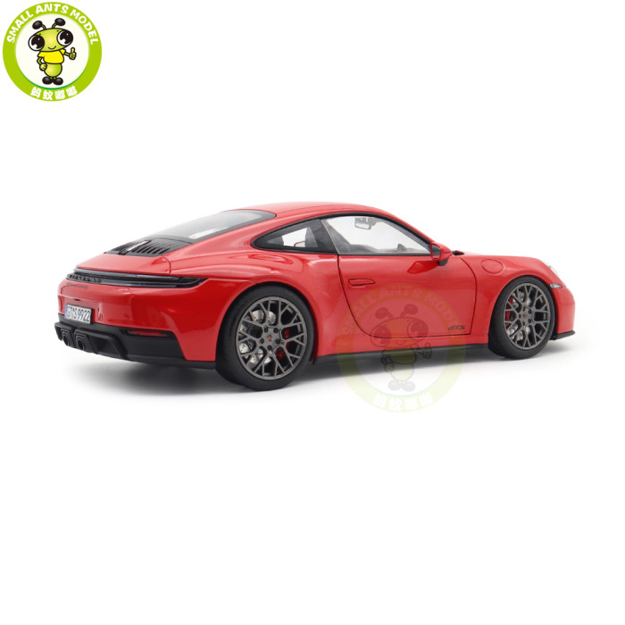 1/18 Porsche 911 Carrera 4 GTS 2024 Norev 187171 Guards Red Diecast Model Toys Car Gifts For Friends Father