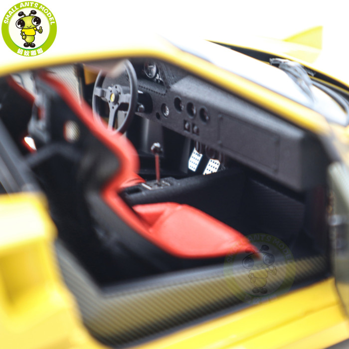 1/18 Ferrari F40 Kyosho 08416Y Yellow Diecast Model Toy Cars Gifts For Father Friends