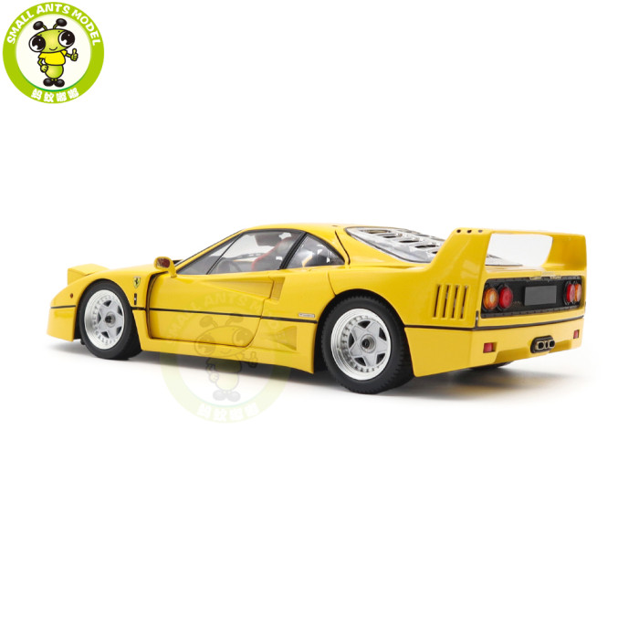 1/18 Ferrari F40 Kyosho 08416Y Yellow Diecast Model Toy Cars Gifts For Father Friends