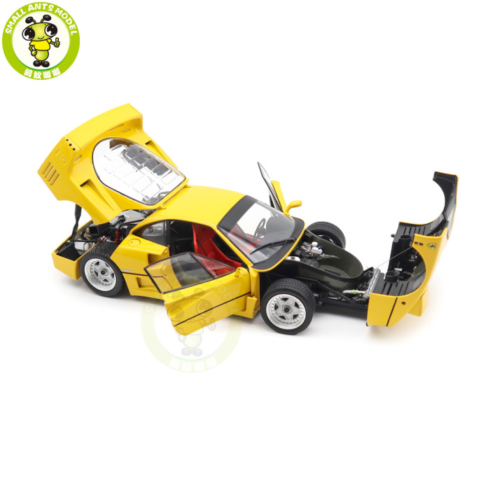 1/18 Ferrari F40 Kyosho 08416Y Yellow Diecast Model Toy Cars Gifts For Father Friends