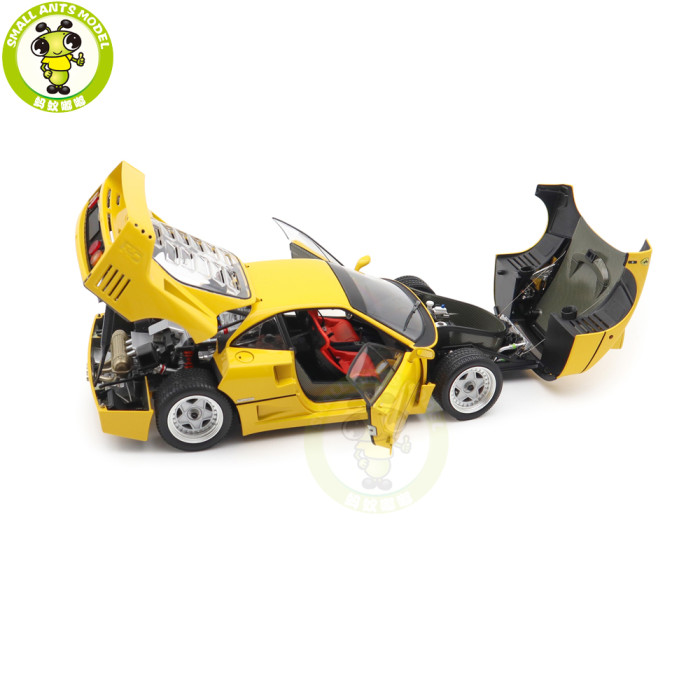 1/18 Ferrari F40 Kyosho 08416Y Yellow Diecast Model Toy Cars Gifts For Father Friends