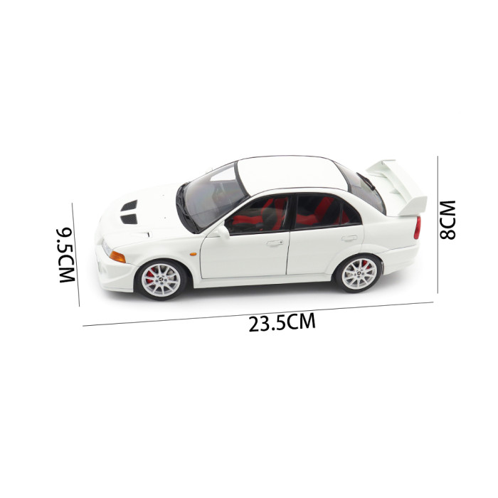 1/18 MOTORHELIX Mitsubishi Lancer Evolution EVO VI 6 (6.5) Diecast Model Toy Car Gifts For Father Friends