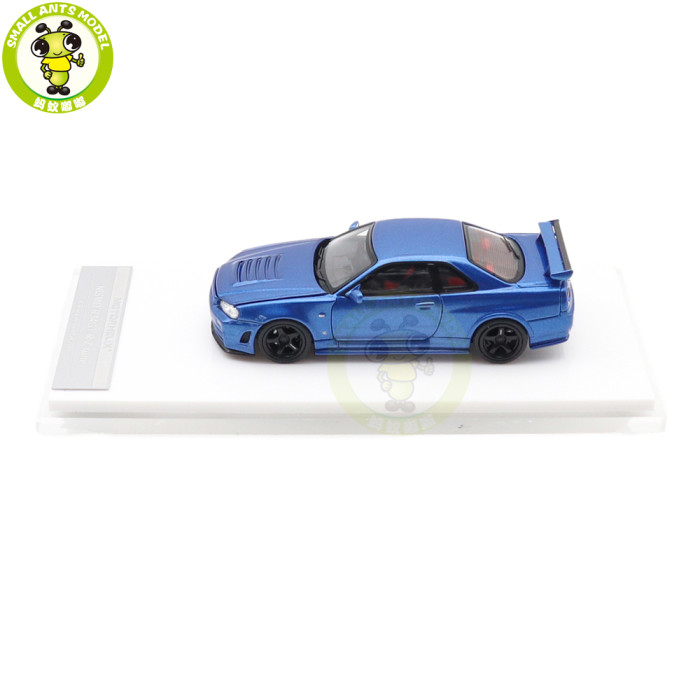 1/64 MOTORHELIX Nissan NISMO R34 GT-R Z-tune Diecast Model Toy Car Gifts For Father Friends