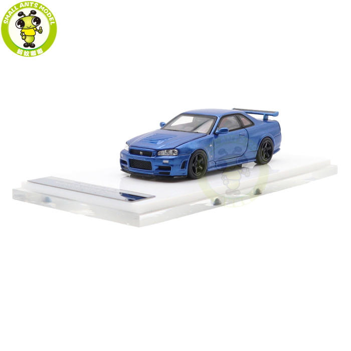 1/64 MOTORHELIX Nissan NISMO R34 GT-R Z-tune Diecast Model Toy Car Gifts For Father Friends
