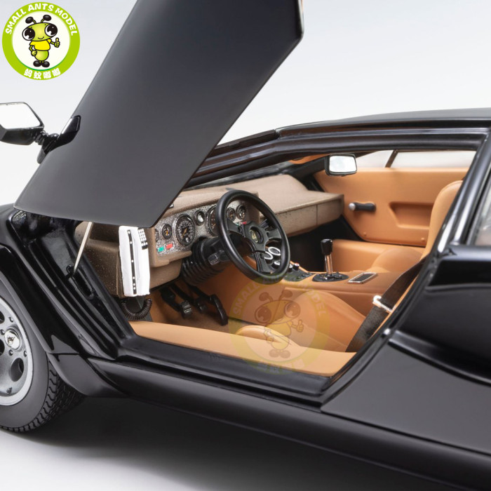 Preorder 1/18 Lamborghini Countach LP 400 S The Cannonball Run KYOSHO 08320BKCR Diecast Model Toy Cars Gifts For Father Friends