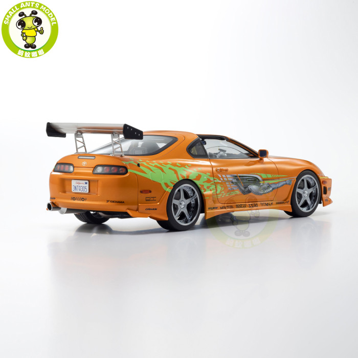 Preorder 1/18 Toyota Supra Turbo Fast & Furious KYOSHO 08975FF Diecast Model Toy Cars Gifts For Father Friends
