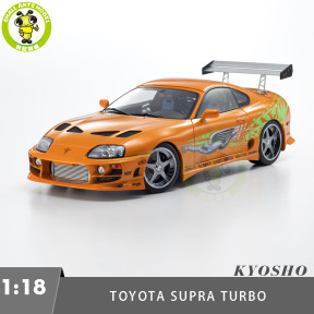 Preorder 1/18 Toyota Supra Turbo Fast & Furious KYOSHO 08975FF Diecast Model Toy Cars Gifts For Father Friends