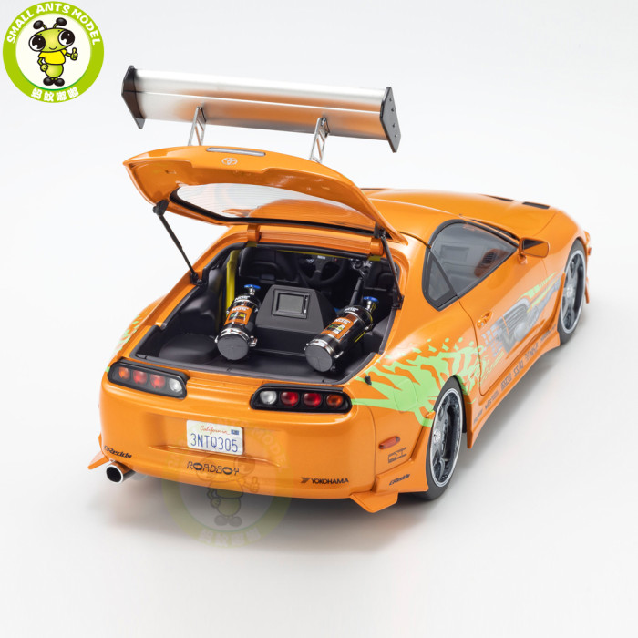 Preorder 1/18 Toyota Supra Turbo Fast & Furious KYOSHO 08975FF Diecast Model Toy Cars Gifts For Father Friends