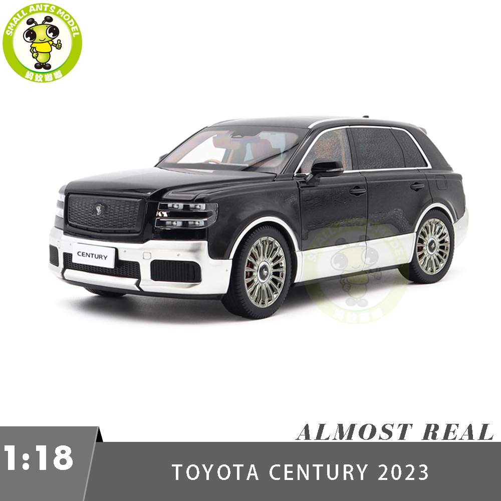 1/18 Toyota Century 2023 SUV Almost Real 870220 Black Silver RHD