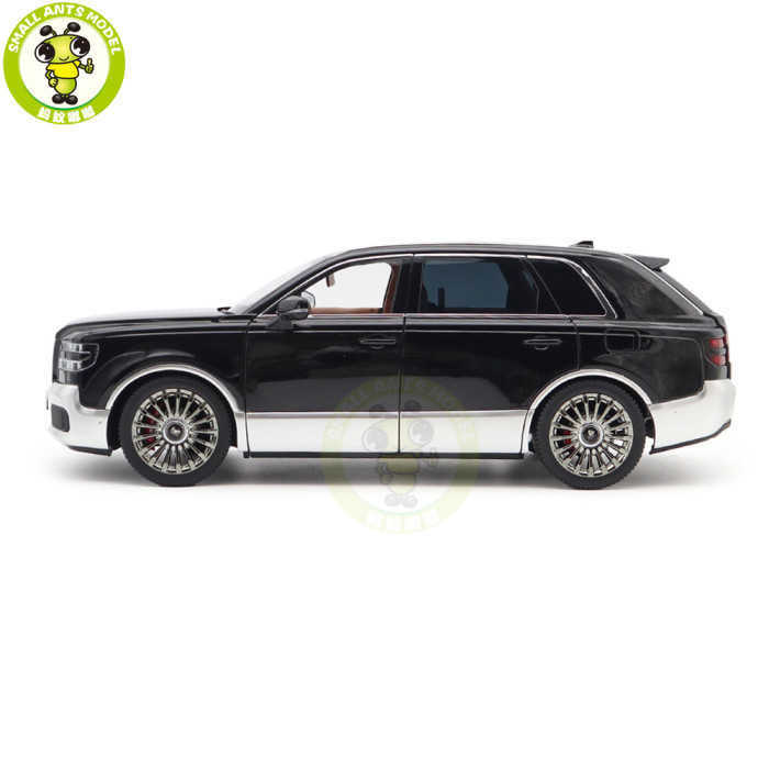 1/18 Toyota Century 2023 SUV Almost Real 870220 Black Silver RHD Diecast Model Car Gifts For Father Friends