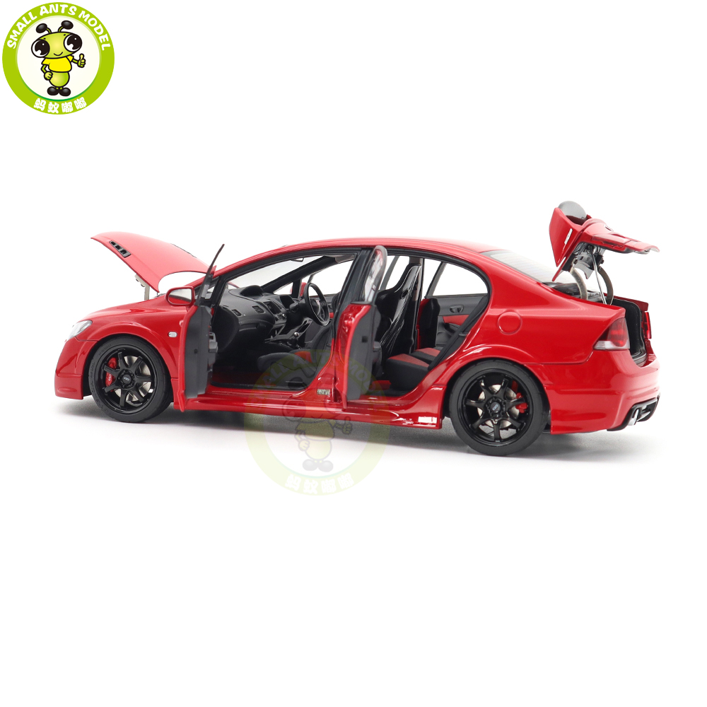 1/18 MOTORHELIX Honda CIVIC Type R FD2 MUGEN RR Diecast Model Toy