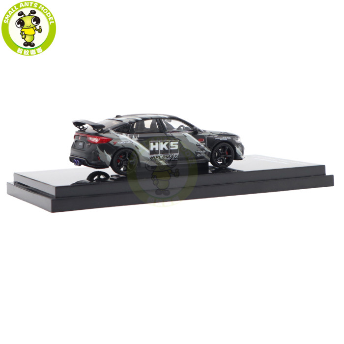 1/64 MOTORHELIX Honda Civic TYPE R (FL5) HKS Livery Diecast Model Toy Car Gifts For Father Friends