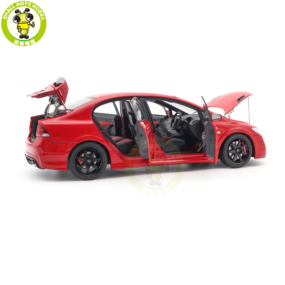 1/18 MOTORHELIX Honda CIVIC Type R FD2 MUGEN RR Diecast Model Toy