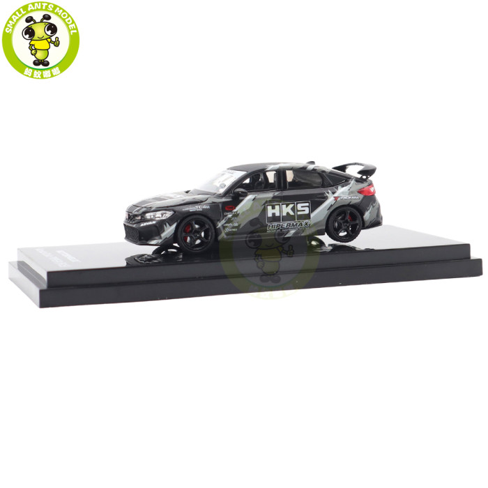 1/64 MOTORHELIX Honda Civic TYPE R (FL5) HKS Livery Diecast Model Toy Car Gifts For Father Friends