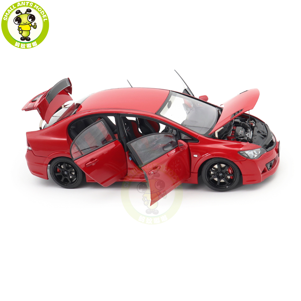 1/18 MOTORHELIX Honda CIVIC Type R FD2 MUGEN RR Diecast Model Toy