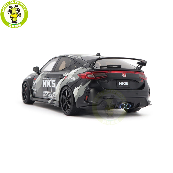 1/18 MOTORHELIX Honda Civic TYPE R (FL5) HKS Livery Diecast Model Toy Car Gifts For Father Friends