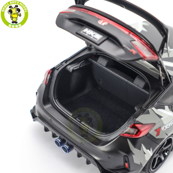 1/18 MOTORHELIX Honda Civic TYPE R (FL5) HKS Livery Diecast Model Toy Car Gifts For Father Friends