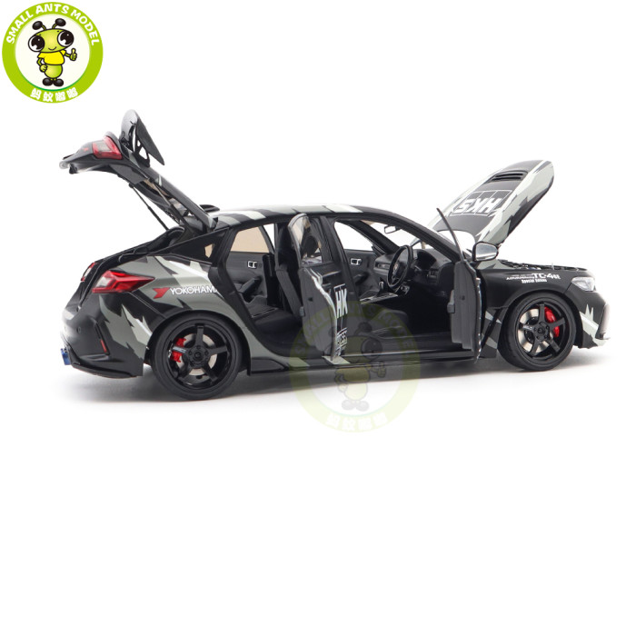 1/18 MOTORHELIX Honda Civic TYPE R (FL5) HKS Livery Diecast Model Toy Car Gifts For Father Friends