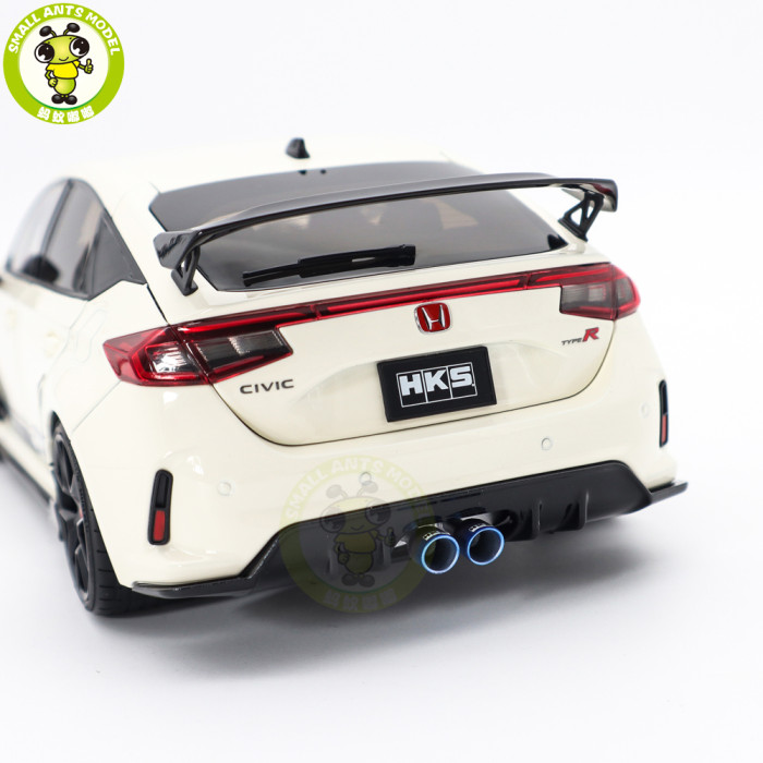 1/18 MOTORHELIX Honda Civic TYPE R (FL5) HKS Livery Diecast Model Toy Car Gifts For Father Friends