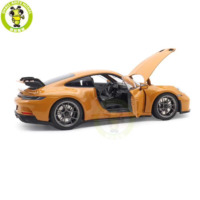 1/18 Porsche 911 GT3 2021 Norev 187387 Bahama Yellow Diecast Model Toys Car Gifts For Friends Father