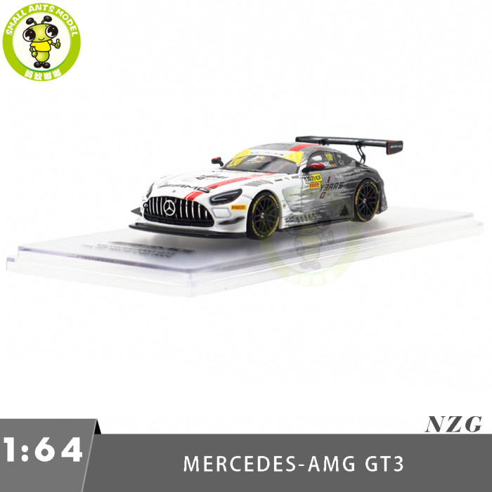 1/64 Mercedes AMG GT3 FIA GT World Cup 2024 NZG Kiloworks Diecast Model Toy Cars Gifts For Father Friends