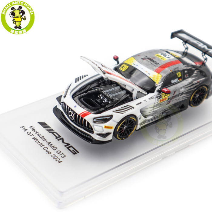 1/64 Mercedes AMG GT3 FIA GT World Cup 2024 NZG Kiloworks Diecast Model Toy Cars Gifts For Father Friends