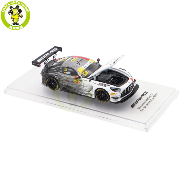 1/64 Mercedes AMG GT3 FIA GT World Cup 2024 NZG Kiloworks Diecast Model Toy Cars Gifts For Father Friends