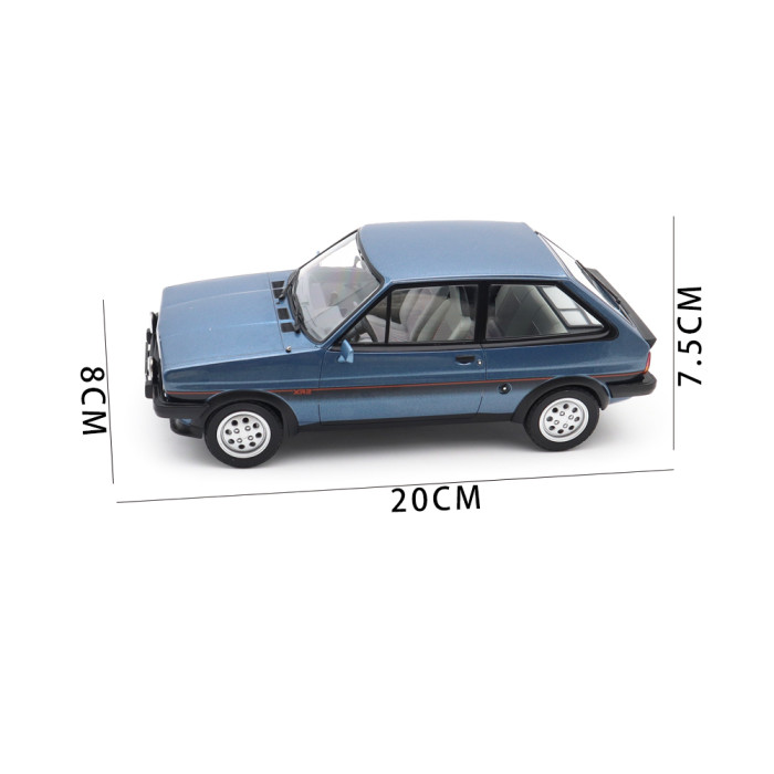 1/18 Ford Fiesta XR2 1981 Norev 182744 Blue Metallic Diecast Model Toy Car Gifts For Friends Father