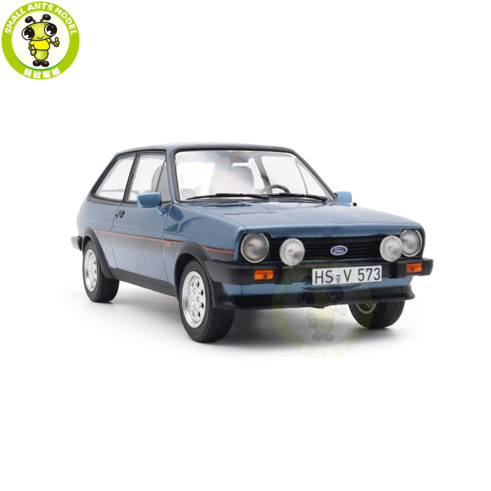 1/18 Ford Fiesta XR2 1981 Norev 182744 Blue Metallic Diecast Model Toy Car Gifts For Friends Father