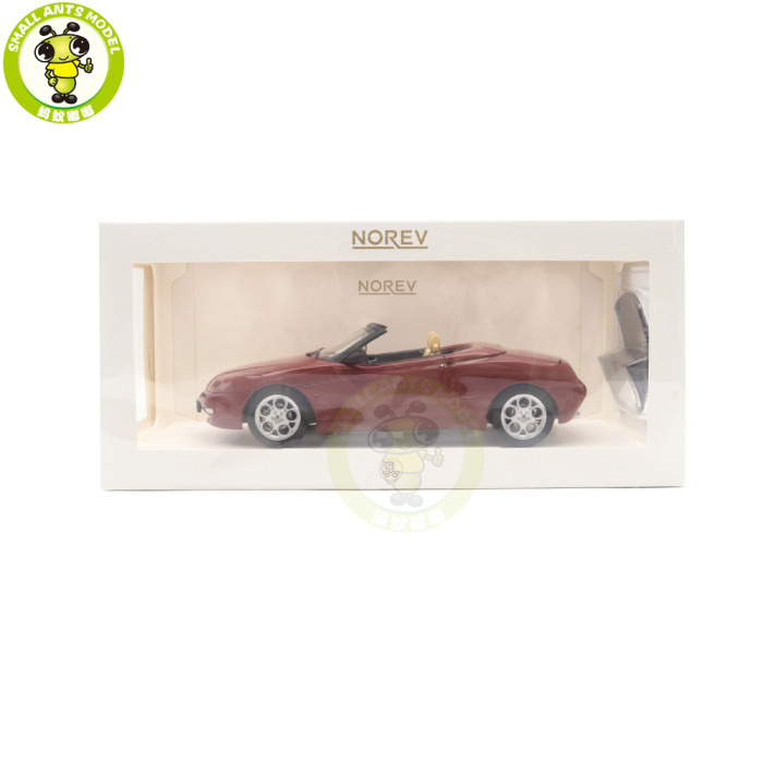 1/18 Alfa Romeo Spider 1999 Norev 187854 Proteored Metallic Diecast Model Toys Car Gifts For Father Friends