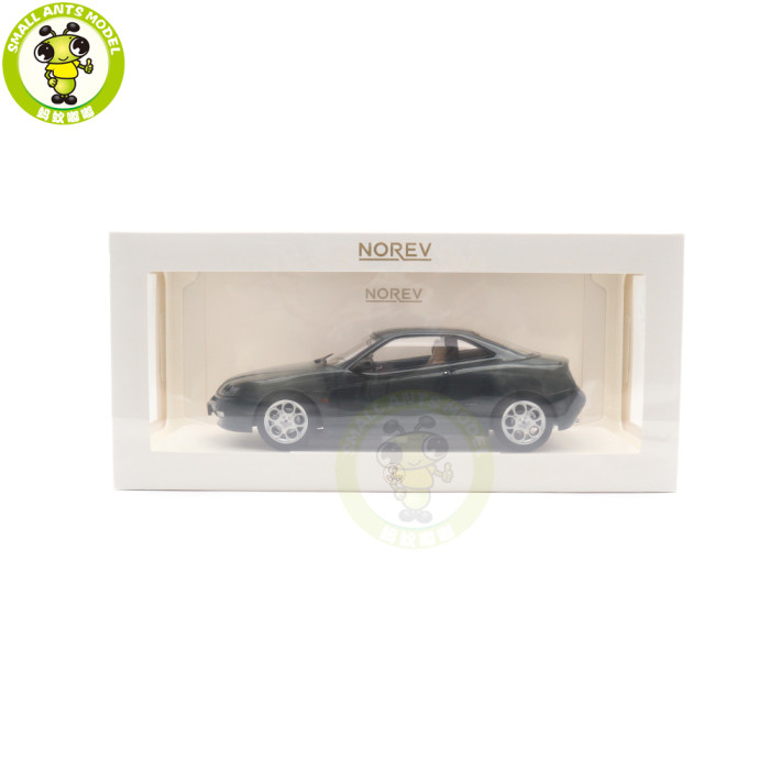 1/18 Alfa Romeo GTV 1999 Norev 187842 Coventry Green Metallic Diecast Model Toys Car Gifts For Father Friends