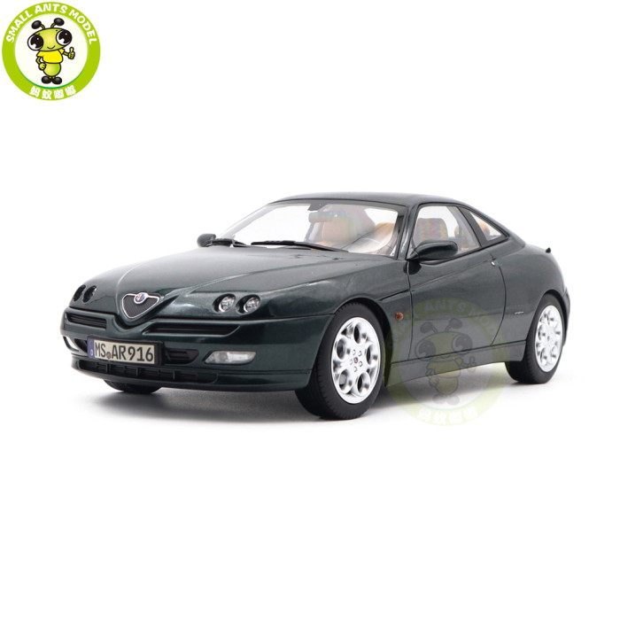 1/18 Alfa Romeo GTV 1999 Norev 187842 Coventry Green Metallic Diecast Model Toys Car Gifts For Father Friends