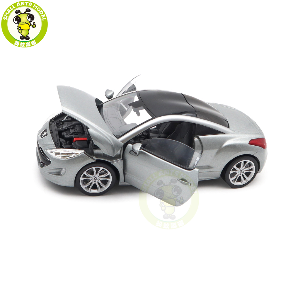 1/18 Peugeot RCZ 2010 Norev 184875 Mercury Grey Diecast Model Toys