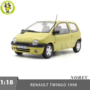 1/18 Renault Twingo 1998 Norev 185299 Anis Yellow Diecast Model Toy Car Gifts For Father Friends